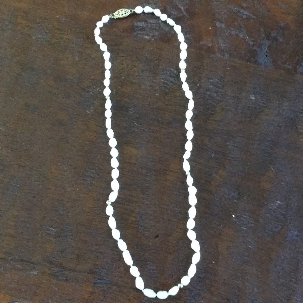 Pearl and gold necklace